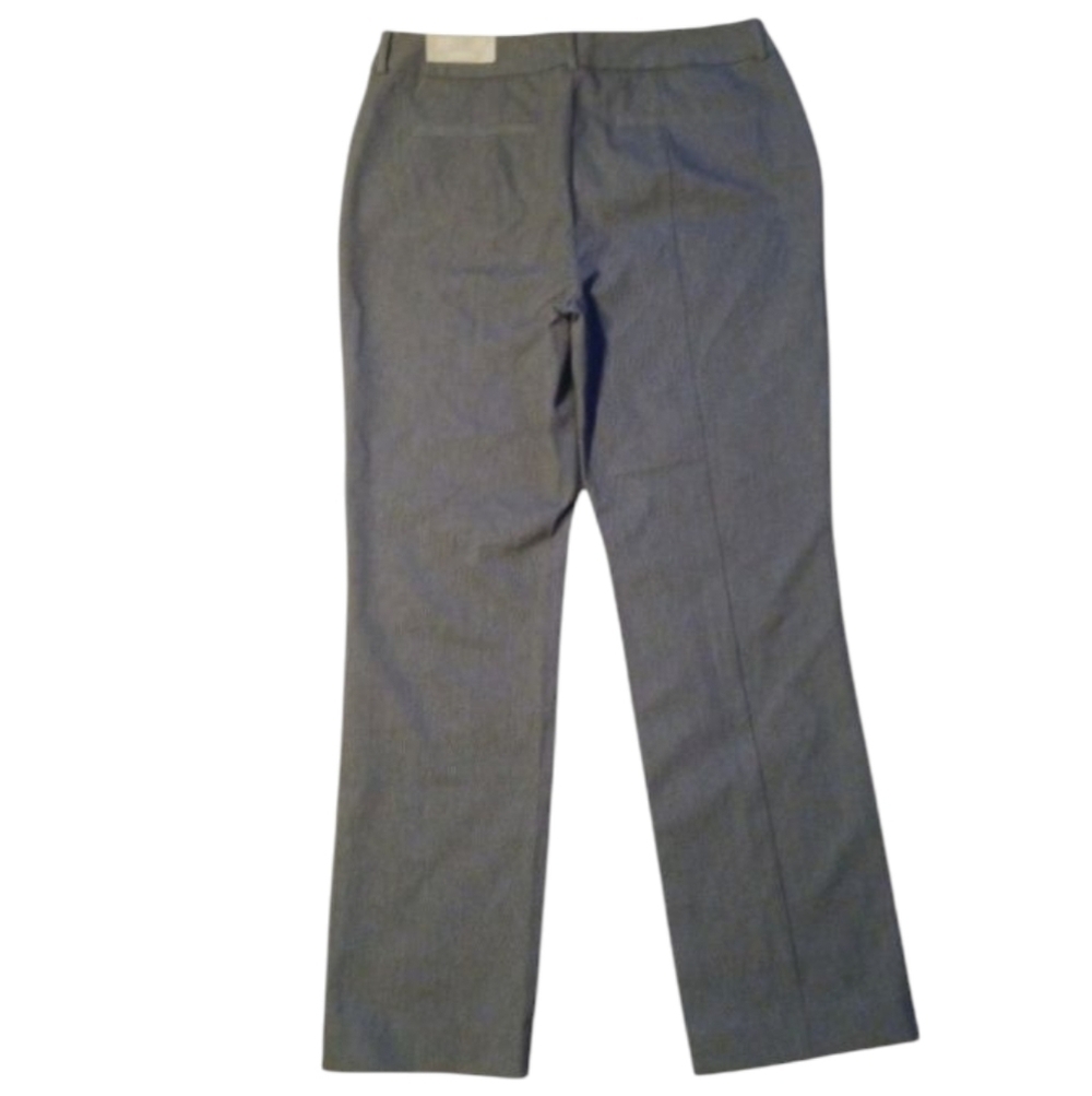 Chico's So Slimming Sophia Twill Striped Straight Leg Pants NWT Size 2 12 - Picture 5 of 14
